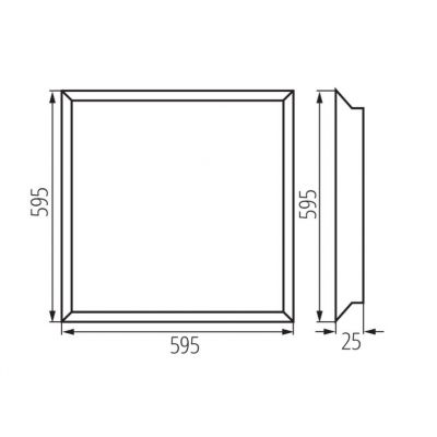 Panel LED podtynkowy BLINGO LED 38W barwa neutralna KANLUX (37176)